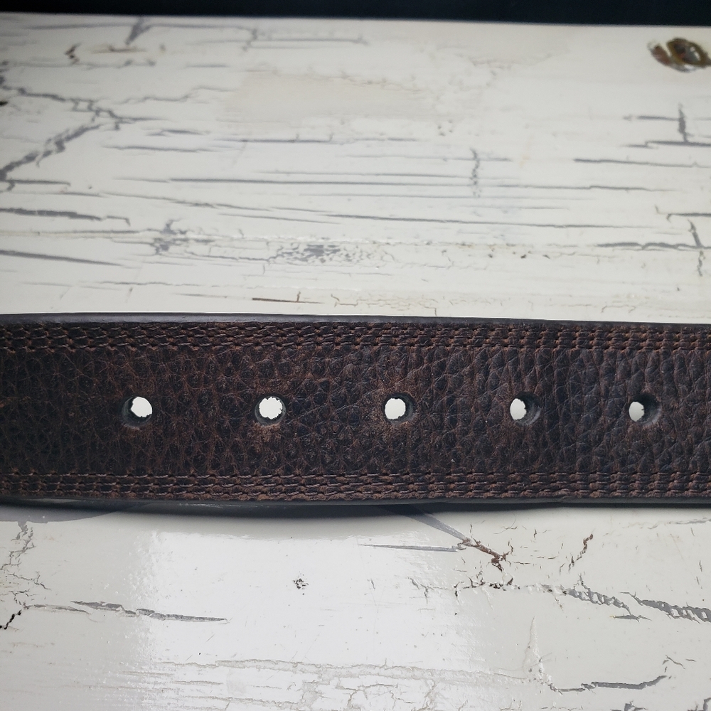 Ariat 'Rowdy' Triple Stitch Western Belt style A10004630-48 - Men's size 48 - Picture 9 of 12